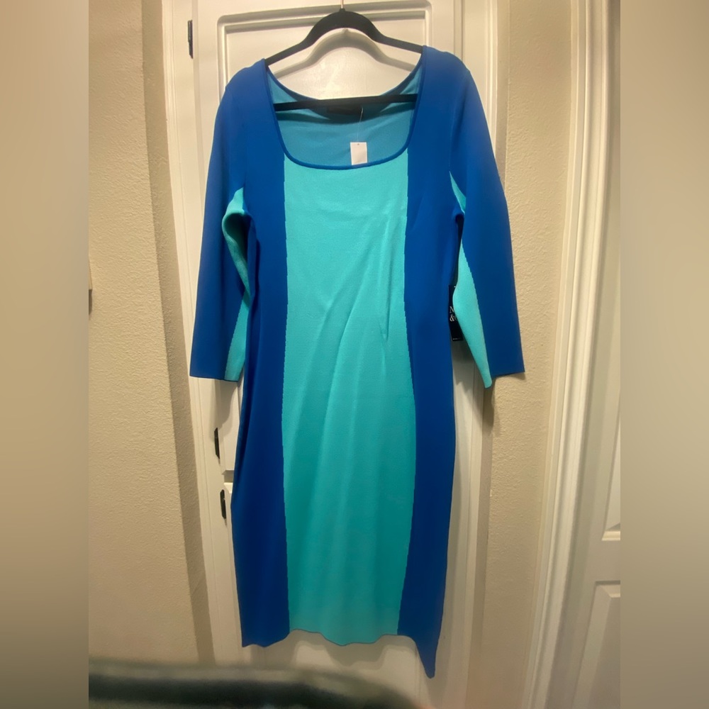 NWT - New York & Co, MIDI Sweater Dress (Size L)